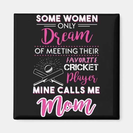 Women Cricket Funny Magneet (Voorkant)
