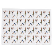 Women Doing Yoga Poses Cool Workout Pattern Groot Cadeauzakje (Achterkant)