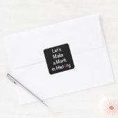 Women Empowerment Quote - Feministische leider Vierkante Sticker (Envelop)