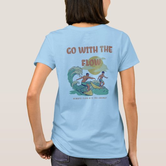 Women Energy Flow Lessons Learn T Shirt  (Achterkant)