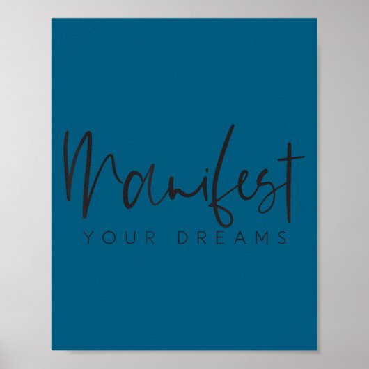 Women Entrepreneur Manifest Your Dreams Trendy Top Poster (Voorkant)