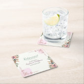 Women Floral Classic Elegant Retirement Party Kartonnen Onderzetters (Insitu)