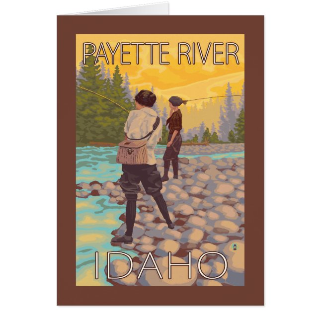 Women Fly Fishing - Payette River (Voorkant)