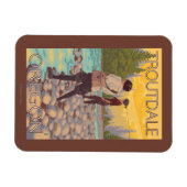 Women Fly Fishing - Troutdale, Oregon Magneet (Horizontaal)