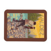 Women Fly Fishing - Valdez, Alaska Magneet (Horizontaal)