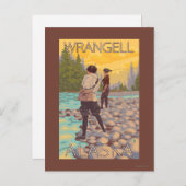 Women Fly Fishing - Wrangell, Alaska Briefkaart (Voorkant / Achterkant)