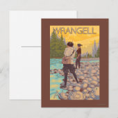 Women Fly Fishing - Wrangell, Alaska Briefkaart (Voorkant / Achterkant)