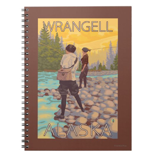 Women Fly Fishing - Wrangell, Alaska Notitieboek (Voorkant)