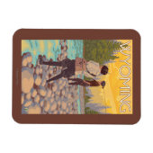 Women Fly Fishing - Wyoming Magneet (Horizontaal)