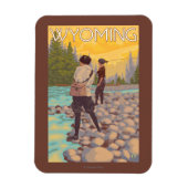Women Fly Fishing - Wyoming Magneet (Verticaal)