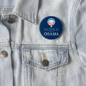 Women_for_Obama_Button Ronde Button 5,7 Cm (In situ)