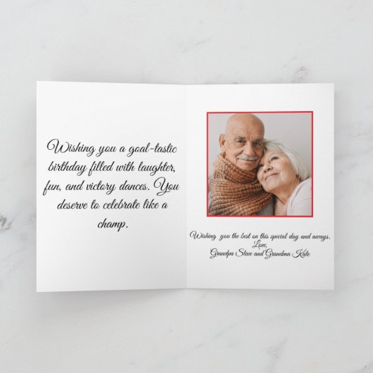 women/girls football Folded Greeting Card Kaart (Binnen)