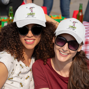 Women Golfers "Laat het scheuren!" lol Trucker Pet