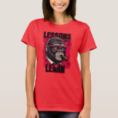Women Gorilla Boss Lessons Learn T Shirt  (Voorkant)