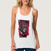 Women Gorilla Boss Lessons Learn Tank Top  (Voorkant)