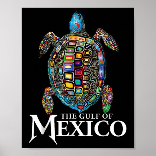 Women Gulf Of Mexico Forever Mexican Souvenir Sea  Poster (Voorkant)