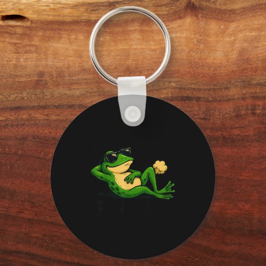 women I Farting Frog Just Sometimes Sleutelhanger (Voorkant)