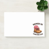Women in Construction Work Boots and Hard Hat Post-it® Notes (Kantoor)