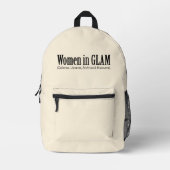 Women in GLAM Bedrukte Rugzak (Voorkant)