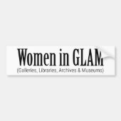 Women in GLAM  Bumpersticker (Voorkant)