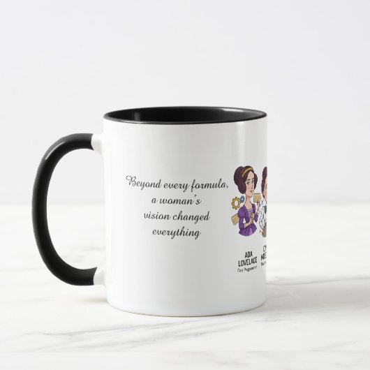 Women in STEM Pioneers Mug: Math & Science History Mok (Links)