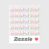 Women in STEM sticker (Vel)