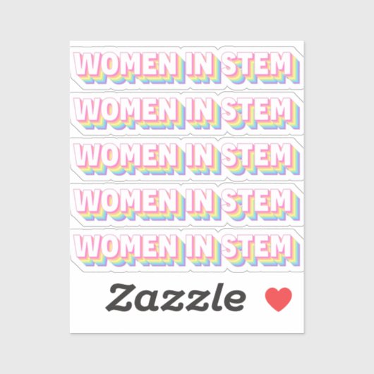 Women in STEM sticker (Vel)