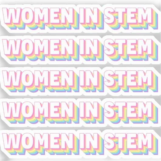 Women in STEM sticker (Voorkant)