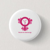 Women in Wind Energy – Feminist Gift Ronde Button 3,2 Cm (Voorkant)