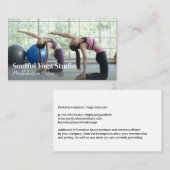 Women in Yoga Class Visitekaartje (Voorkant / Achterkant)