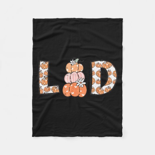 Women Labor And Delivery Nurse Fall Pumpkins Thank Fleece Deken (Voorkant)
