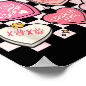 Women Labor And Delivery Nurse Hearts Candy Valent Poster (Hoek)