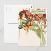 Women Lady Art  schilder Briefkaart (Voorkant / Achterkant)