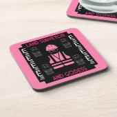 Women land surveyors bier onderzetter (Linkerzijde)