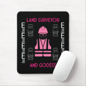 Women land surveyors muismat (Met muis)