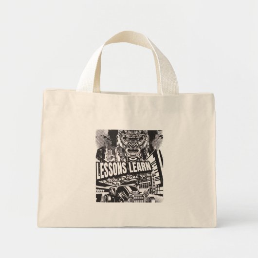 Women Legendary Gorilla Lessons Learn Tote Bag (Voorkant)