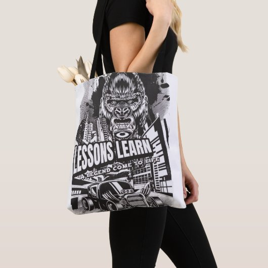 Women Legendary Gorilla Lessons Learn Tote Bag (Dichtbij)