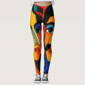 women leggings colorful design  (Voorkant)