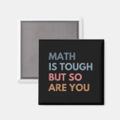 Women Math Is Tough But So Are You Math Teacher Ma Magneet (Voorkant / Achterkant)