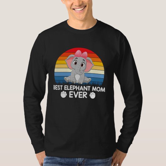 women men apparel  animals best elephant mom ever t-shirt (Voorkant)