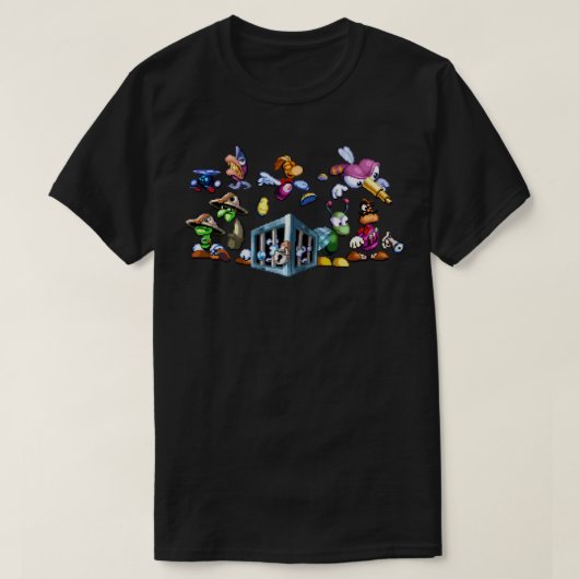 Women Men Rayman Original Enemies T-shirt (Design voorkant)