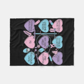 Women Obstetrics Valentine's Day Nurse Ob Gyn Obst Fleece Deken (Voorkant (Horizontaal))