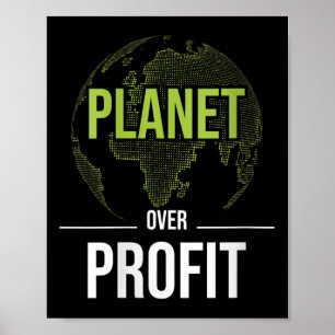 Women Planet Over Profit - Milieu Poster