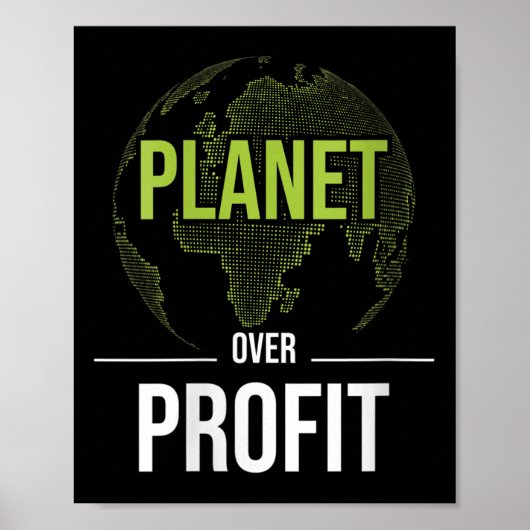 Women Planet Over Profit - Milieu Poster (Voorkant)