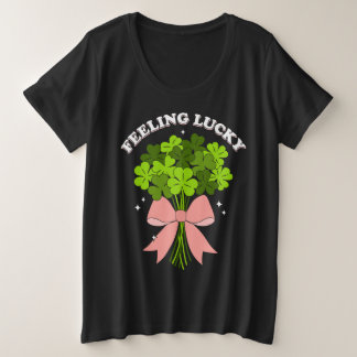 Women’s cute St.Patrick’s Day Grote Maat T-shirt