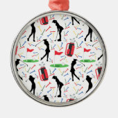 Women’s Golf Lover Christmas Ornament Keepsake (Voorkant)