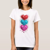 👕❤️Women’s Heart Love Basic T-Shirt (Voorkant)