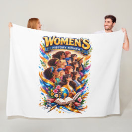Women’s History Month – Powerful & Colorful Femini Fleece Deken