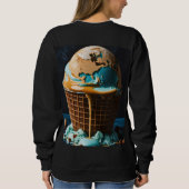 Women’s Hoodie with Cute Ice Cream Design | Trendy Trui (Achterkant)