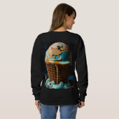 Women’s Hoodie with Cute Ice Cream Design | Trendy Trui (Achterkant volledig)